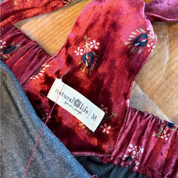 Natural Life Red Velvet Kids Overalls - Picture 11 of 12